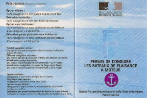 Permis bateau international reconnu ICC